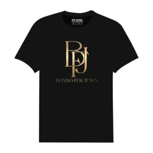 Boxing for Jesus Tee Shirt (gold logo)